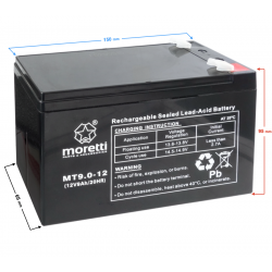 Akumulator Moretti UPS MT9.0-12