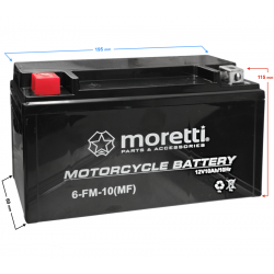 Akumulator Moretti AGM (Gel) 6-FM-10/12V10Ah