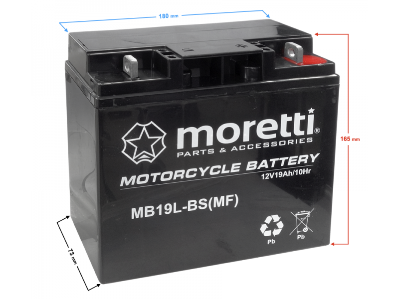 AGM (Gel) MB19L-BS Battery
