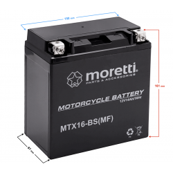 AGM (Gel) MTX16 Moretti Battery