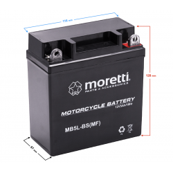 AGM (Gel) MB5L-BS Moretti Battery AGM (Gel) MB5L-BS Moretti Battery