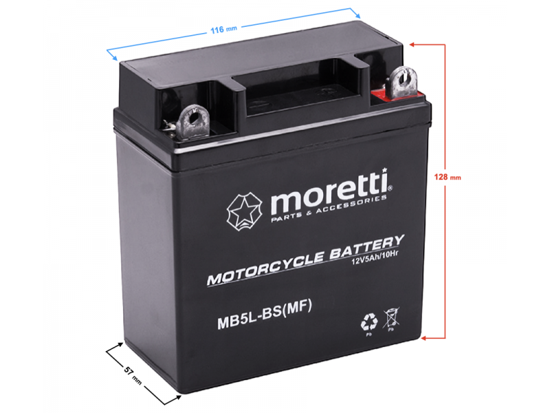 AGM (Gel) MB5L-BS Moretti Battery