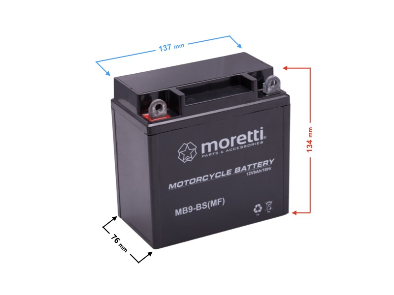 AGM (Gel) MB9-BS Moretti Battery AGM (Gel) MB9-BS Moretti Battery