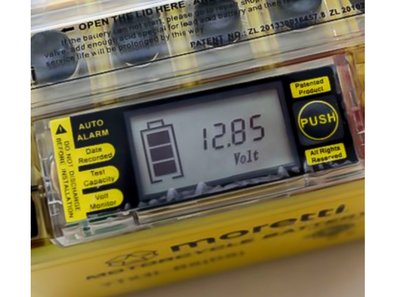 AGM (I-Gel) MB9-BS Moretti Battery with Digital Display