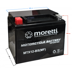AGM (Gel) MTX12-BS Moretti Battery