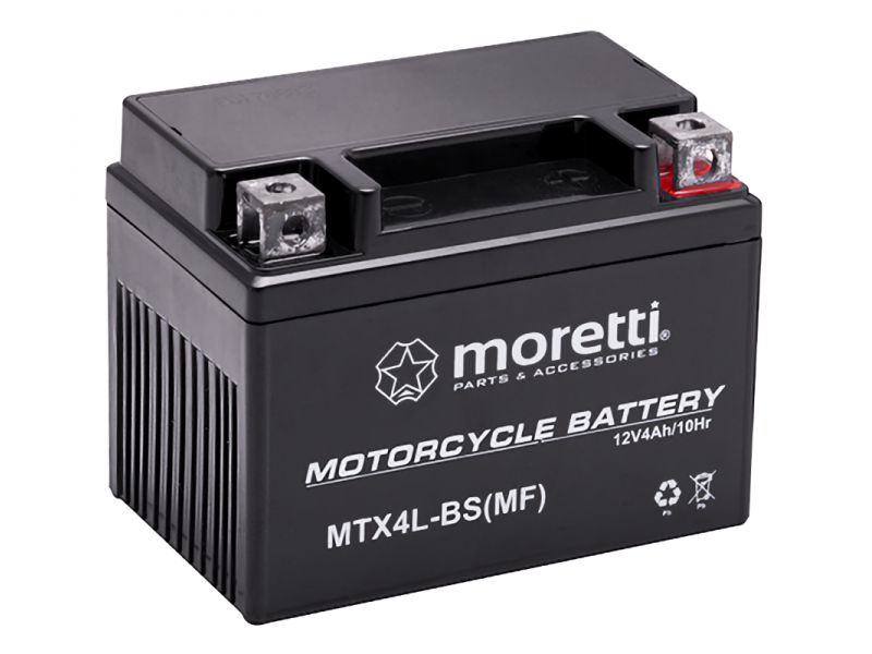 AGM (Gel) MTX4L-BS Moretti Battery AGM (Gel) MTX4L-BS Moretti Battery
