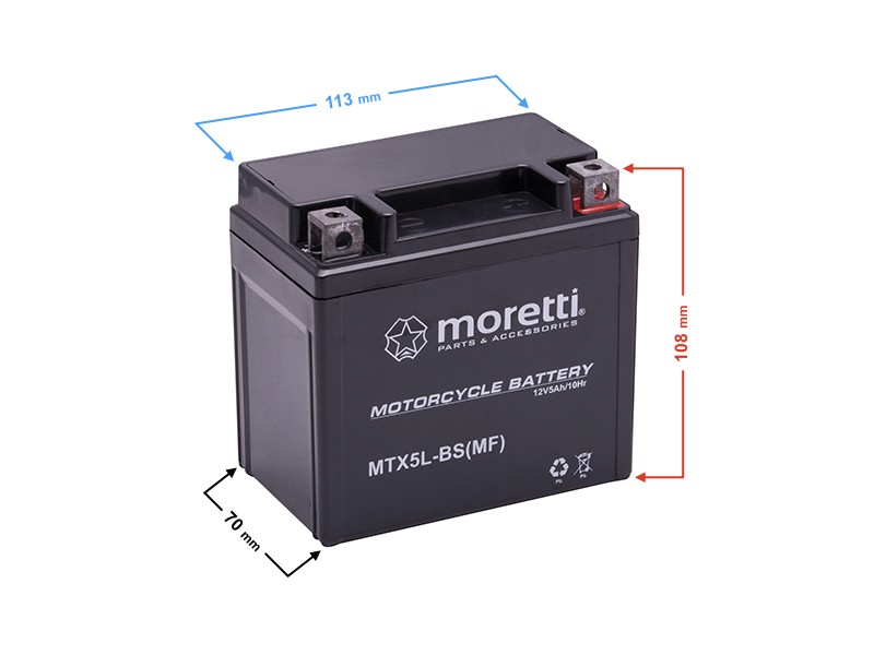 Akumulator Moretti AGM (Gel) MTX5L-BS
