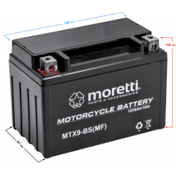 AGM (Gel) MTX9-BS Moretti Battery