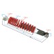 Rear shock absorber for ATV 110 (red)