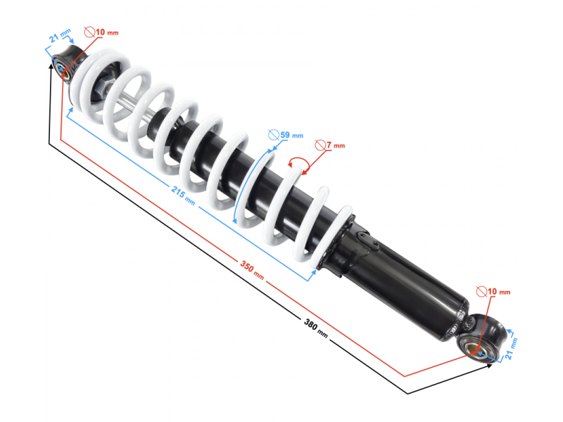 Front shock absorber ATV Rocky 125