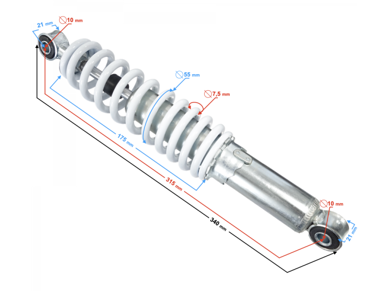 Front shock absorber ATV Thor 125 Front shock absorber ATV Thor 125