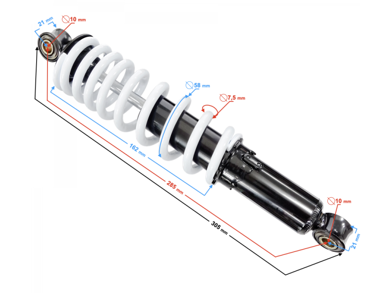 Rear shock absorber ATV Thor 125
