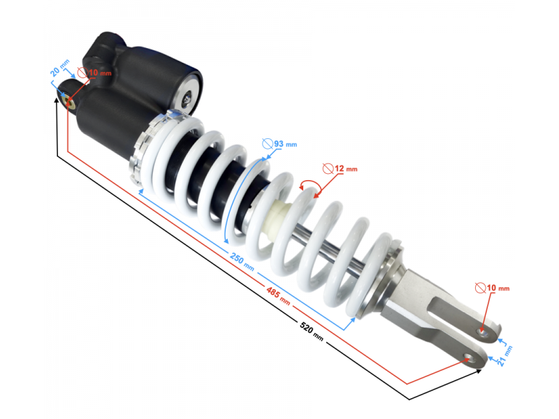 Rear shock absorber NXT300
