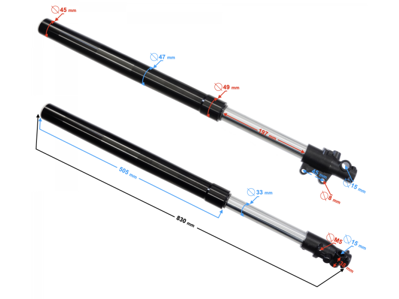 Front shock absorber NXT150