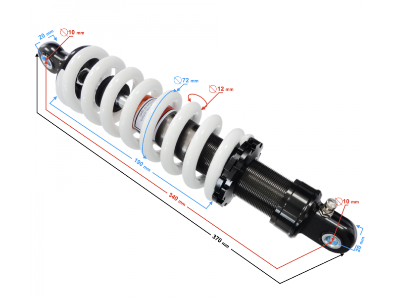 Rear shock absorber NXT150