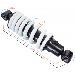 Rear shock absorber Naked 50