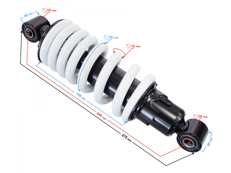 Rear shock absorber Naked 50