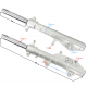 Front shock absorbers X-trail 125