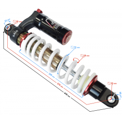 Front gas shock absorber for Tactic 550 Front gas shock absorber for Tactic 550