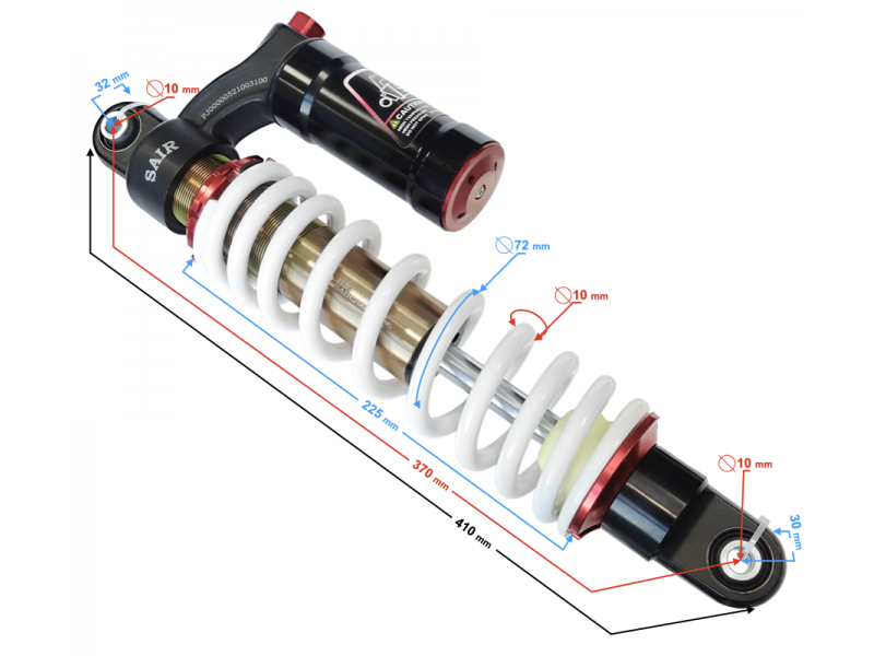 Front gas shock absorber for Tactic 550 Front gas shock absorber for Tactic 550