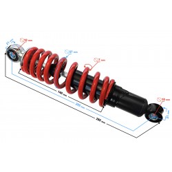 ATV 110 25cm/ 7mm shock absorber