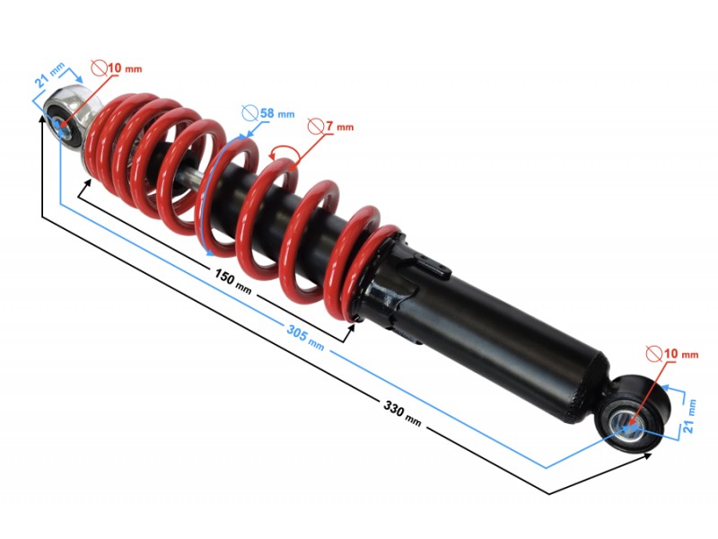 ATV 110 30cm/ 7mm shock absorber