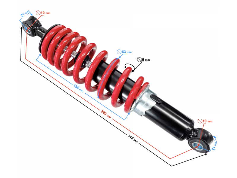 Rear shock absorber T-rex 125