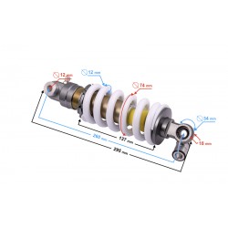 Rear shock absorber for ATV Mikilon