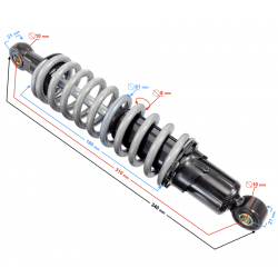 Rear shock absorber Pentora