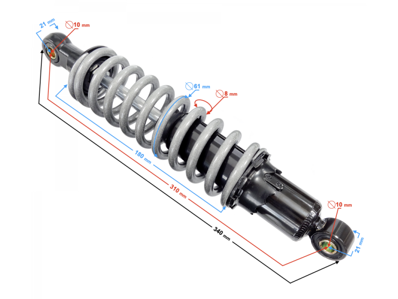 Rear shock absorber Pentora