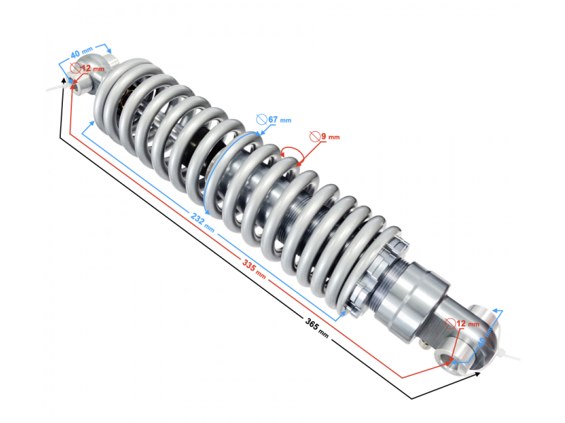 Rear shock absorber Discover 200
