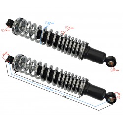 Rear shock absorbers for WSK 125 325mm long