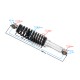 Rear shock absorbers for Cross 110cc