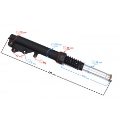Front left shock absorber for 21 2 (disc) Front left shock absorber for 21 2 (disc)