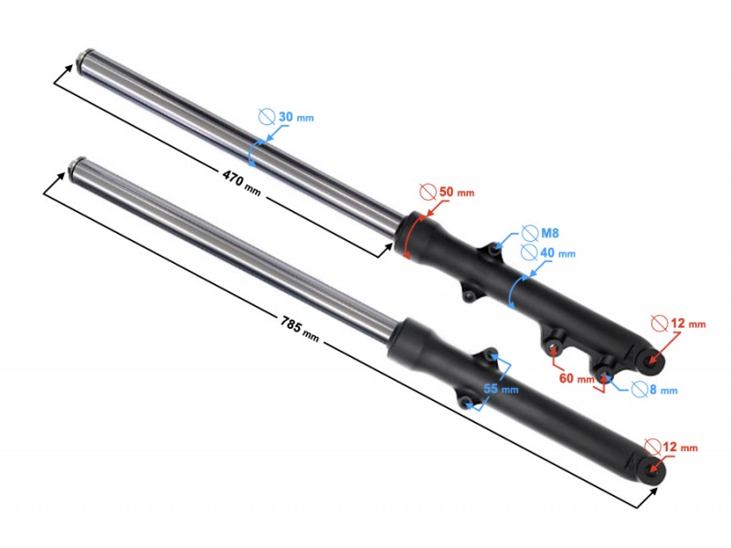 Front right shock absorber for Volcano 50