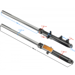 Front shock absorbers Street-R 125