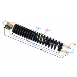 Rear shock absorber 21 Euro 4