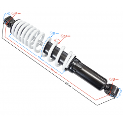 Front shock absorber ATV Eagle white Front shock absorber ATV Eagle white