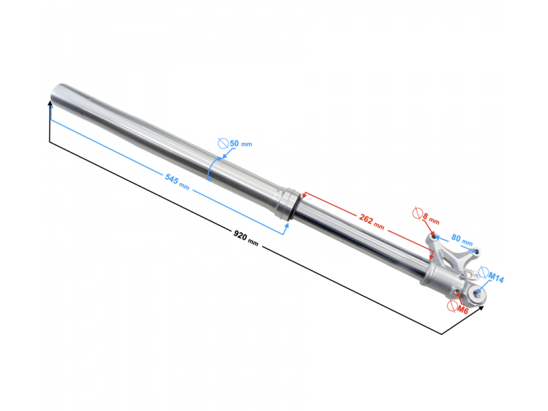 Shock absorber front left VOGE 300 Rally