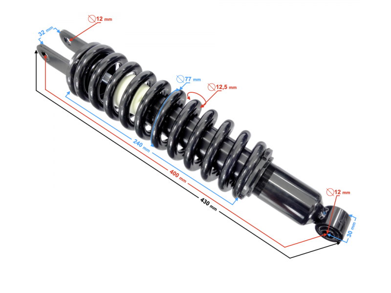 Shock absorber rear VOGE 300 Rally