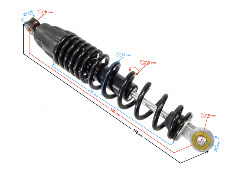 Rear shock absorbers YADEA T2