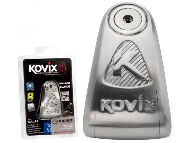 Stainless Steel Disc Lock with alarm KOVIX KAL14 Stainless Steel Disc Lock with alarm KOVIX KAL14