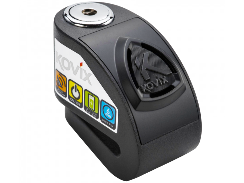 Black Disc Lock with alarm KOVIX KD6