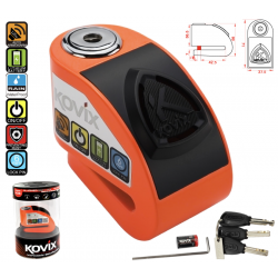 Orange Disc Lock with alarm KOVIX KD6
