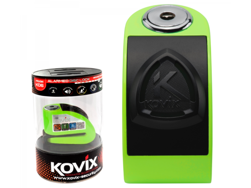 Yellow Disc Lock with alarm KOVIX KD6