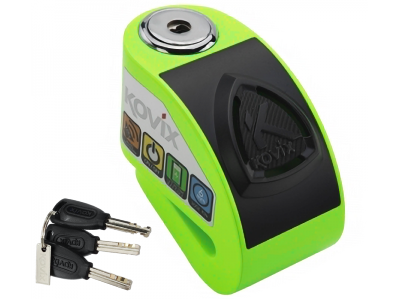 Yellow Disc Lock with alarm KOVIX KD6