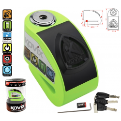 Yellow Disc Lock with alarm KOVIX KD6
