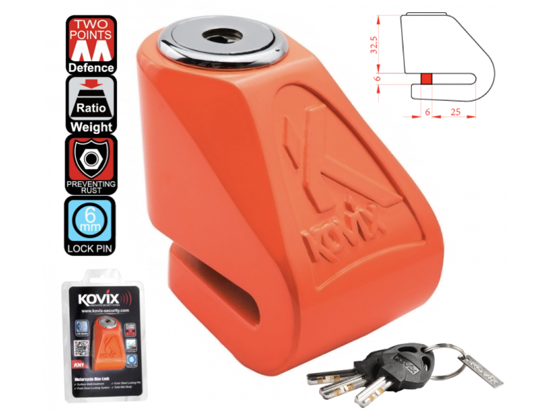 Orange Disc Lock KOVIX KN1