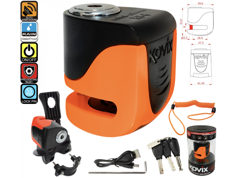 Orange Disc Lock KOVIX KS6