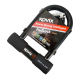 Black U-Lock padlock with alarm KOVIX KTL14-150